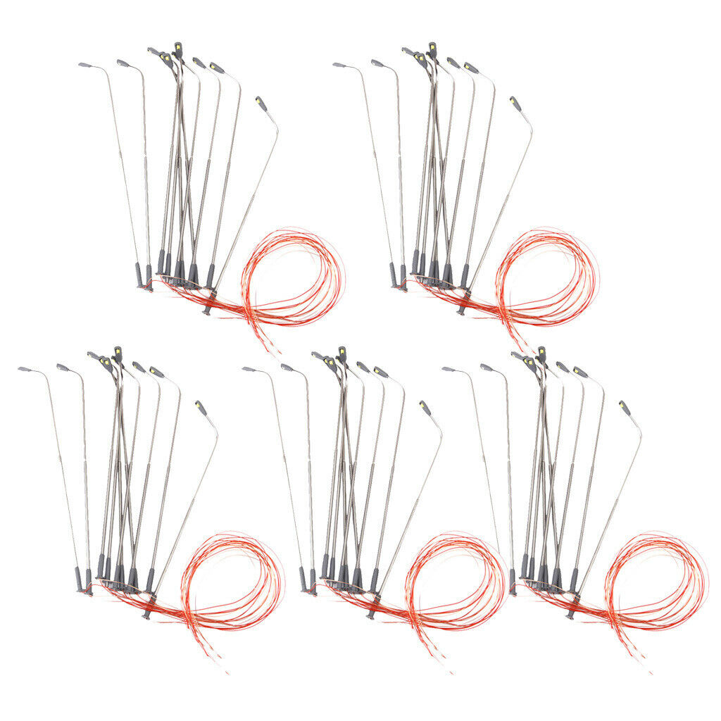 50pcs Mini Lamp LED Lights, Diorama Landscaping Making Accessories,