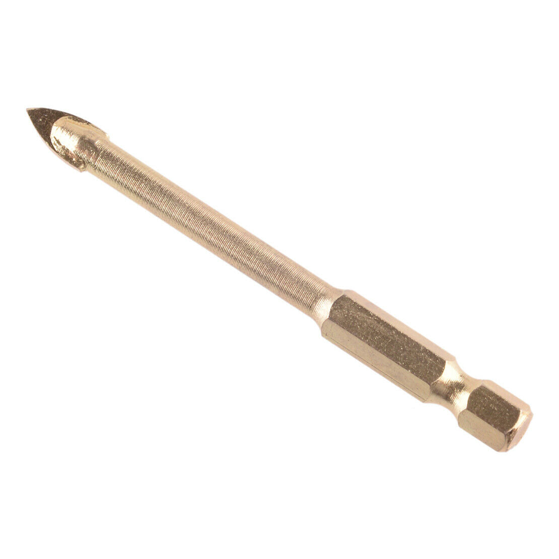 10Pcs 6mm Spear Head Hex Shank Drill Bits Fit For Glass Porcelain Ceramic Tile