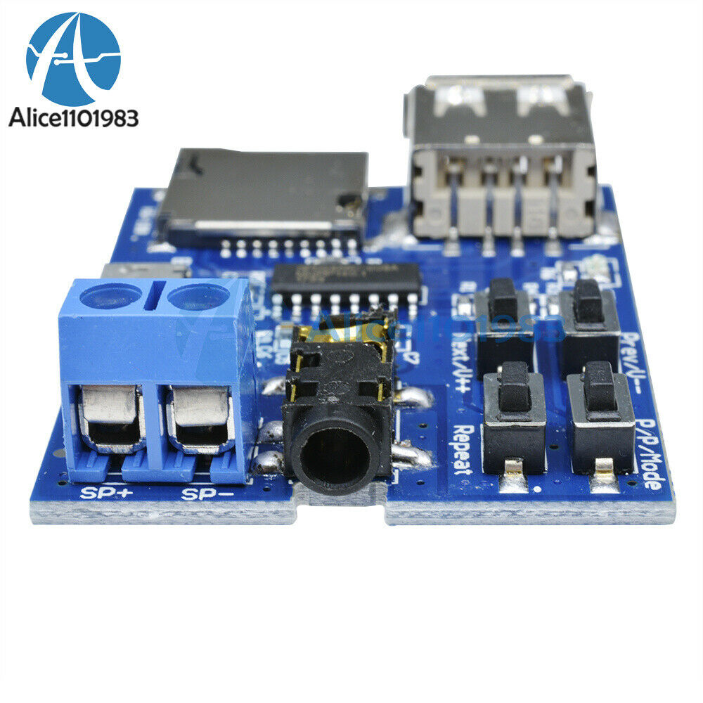 5PCS TF/U disk MP3 Format decoder board amplifier decoding audio Player Module