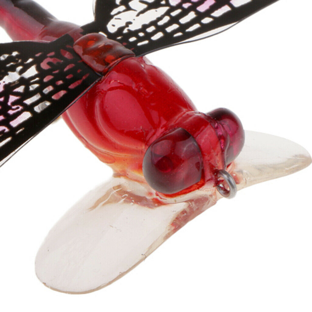 3pcs/pack Colorful Popper Fishing Baits Lure Dragonfly Floating Fly Fishing