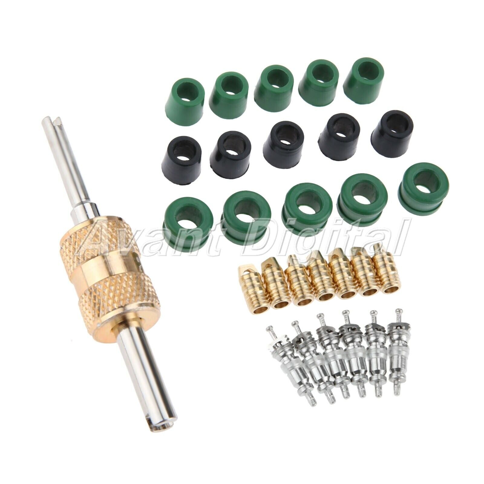 71Pcs Auto A/C Air Conditioning Valve Core Tool Remover Installer Assortment Kit