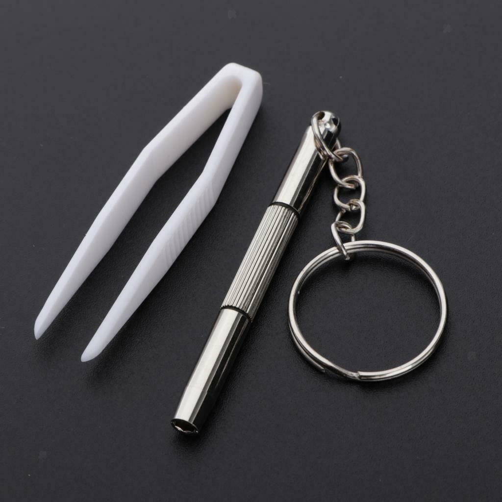 Soft Silicone Eyeglass Nose Pads Kit Screw Nut Cloth Glasses Repair Tool Set