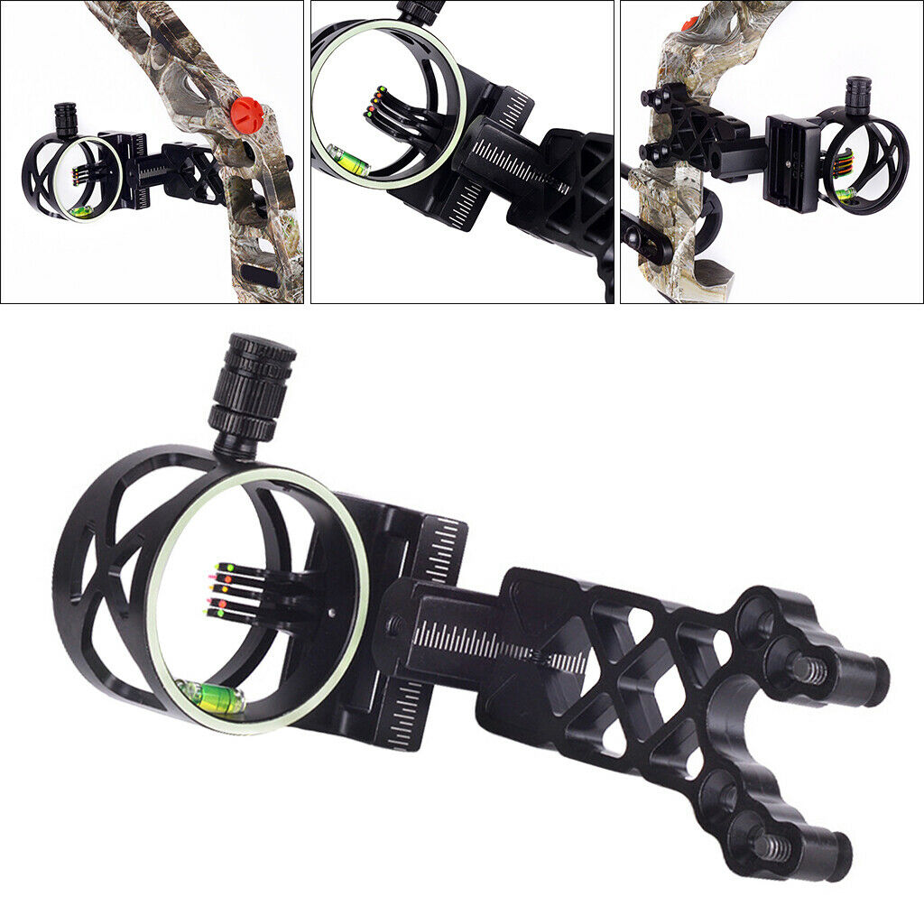 Bow Sight Slider Compound Bow Aim Right/Left Handed Training Aids Black