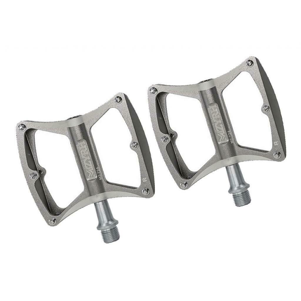 Aluminium CNC Bike Platform Pedals Road Cycling Bicycle Pedals for MTB BMX Grey
