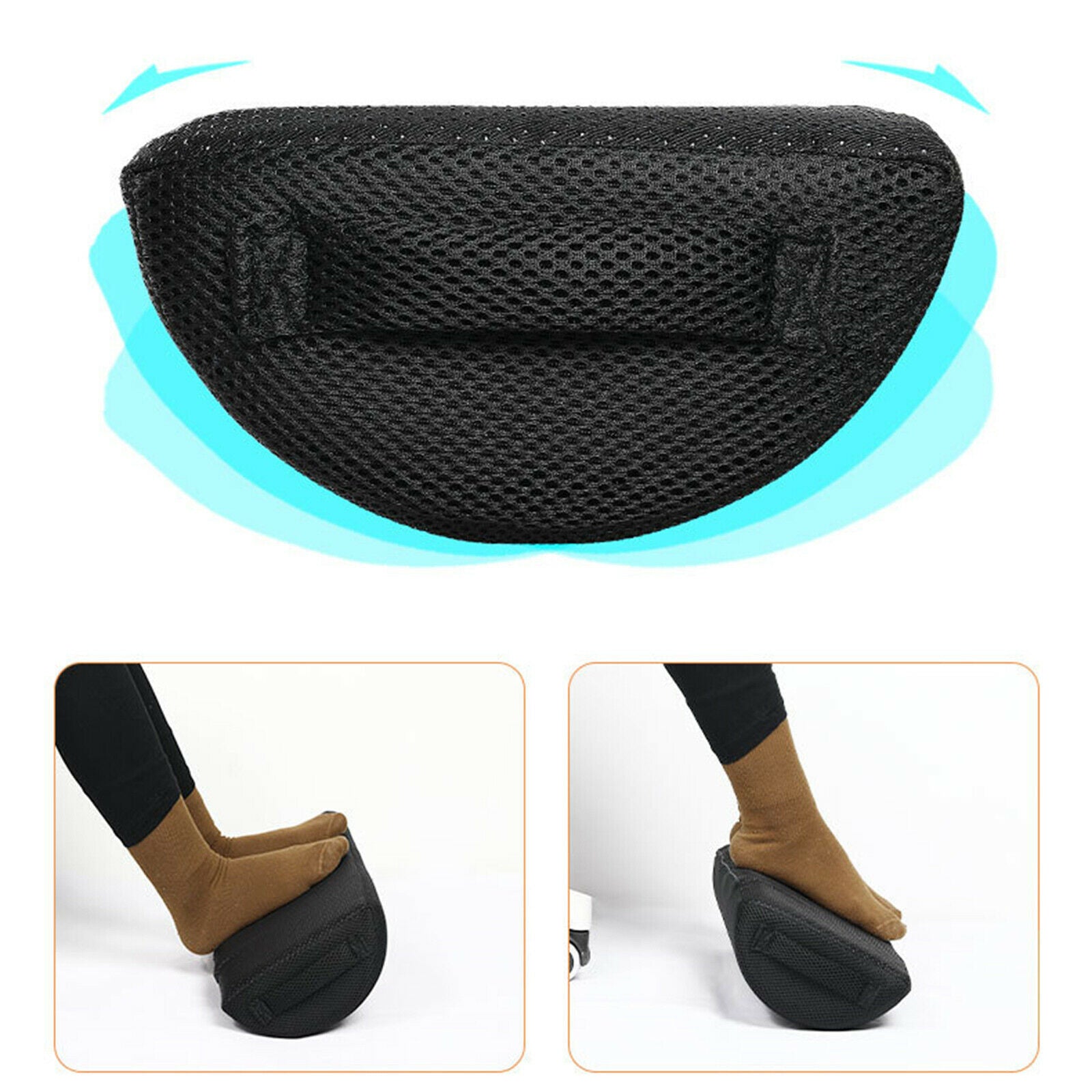Foot Rest Under Desk Footrest Pillow Airplane Car Travel Cushion Stool