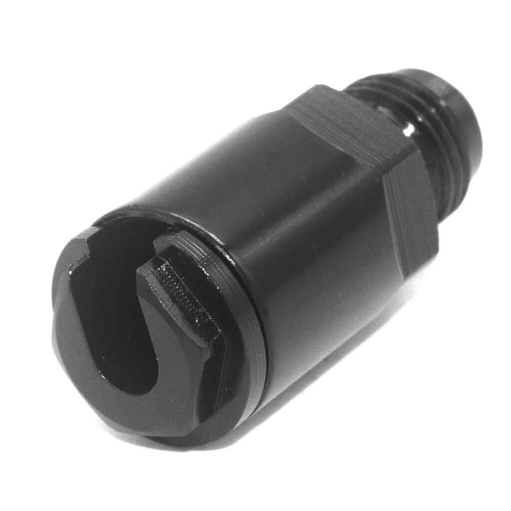 2x Fuel Line EFI Adapter Fitting -6 AN Male to 1/4" Quick-Push Hardline Adaptor