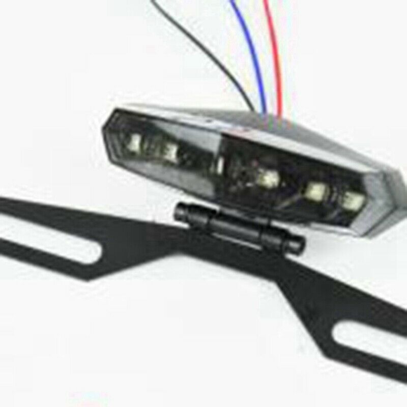 Motorcycle LED Tail Light Turn Signal Rear Brake Light Motorcycle License PlatB4