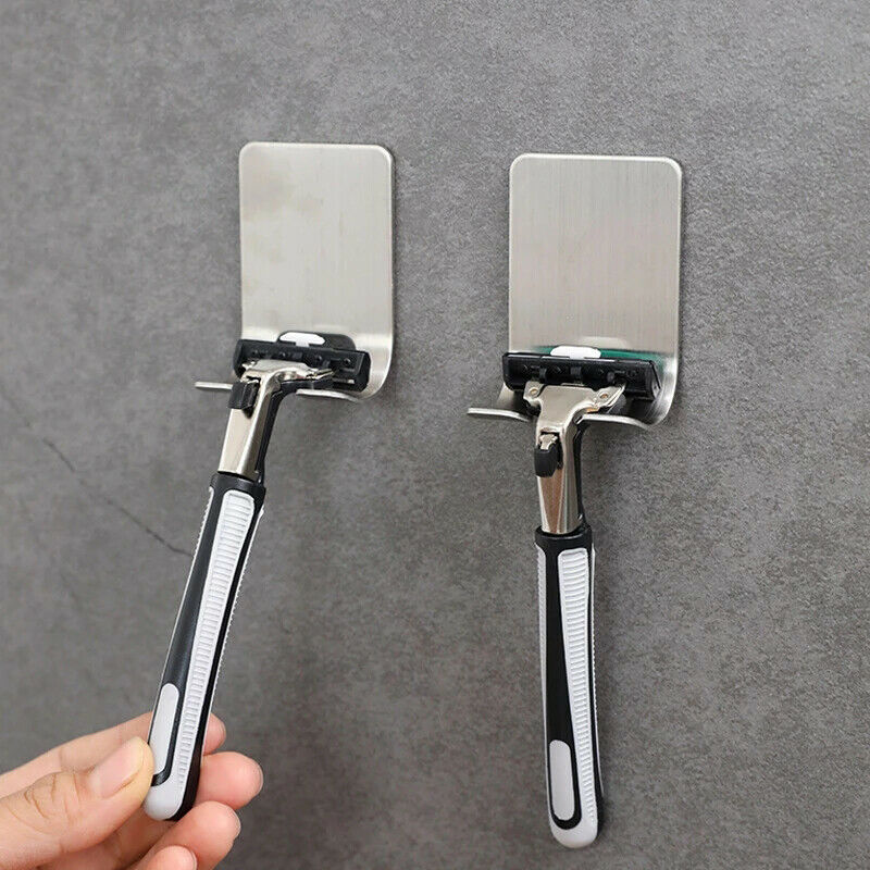 1Pcs Razor Holder Stainless Steel Wall Shaver Shelf Bathroom Wall Razor R.l8