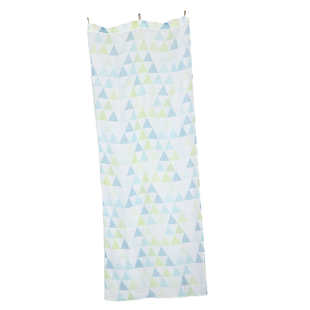 Modern Triangle Window Curtain Drape Screen Sheer Valance Voile Decor GRN