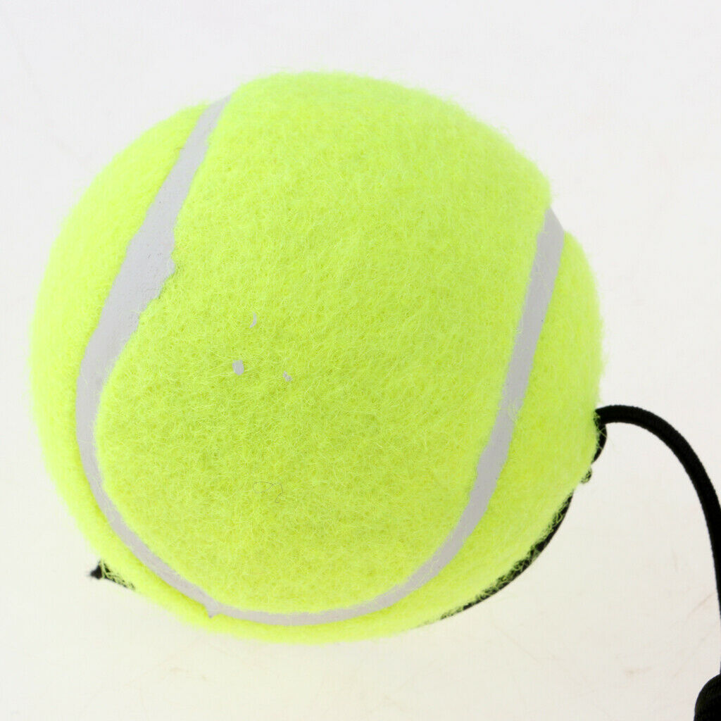 Single Tennis Training Aid Ball & Elastic String for Indoor/Outdoor Practice