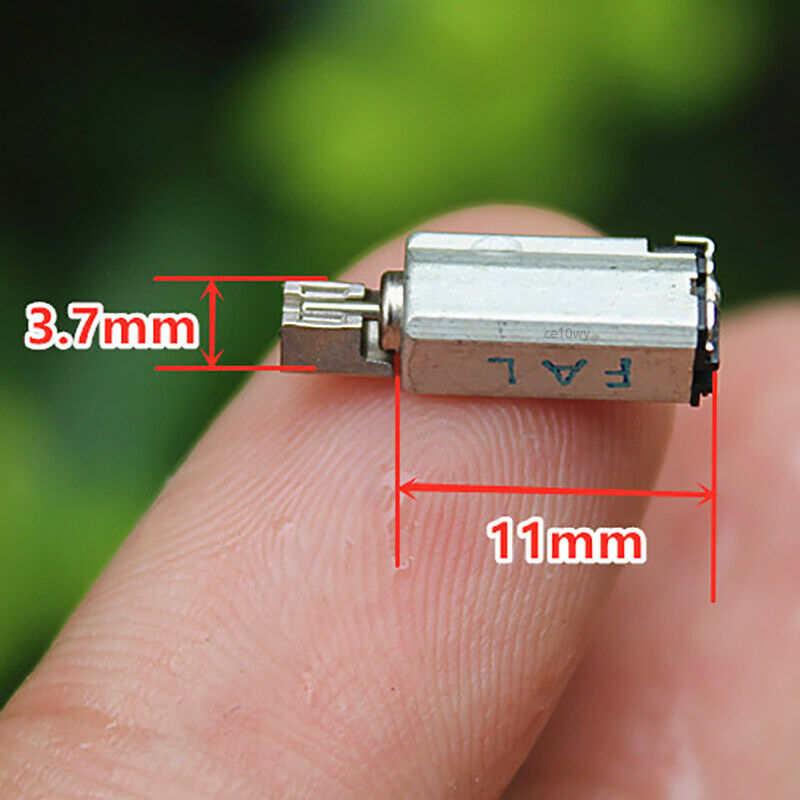 2x 5mm Vibration Motor DC 1.5V-3.7V Electric Motor Vibrator for Mobile Phone DIY