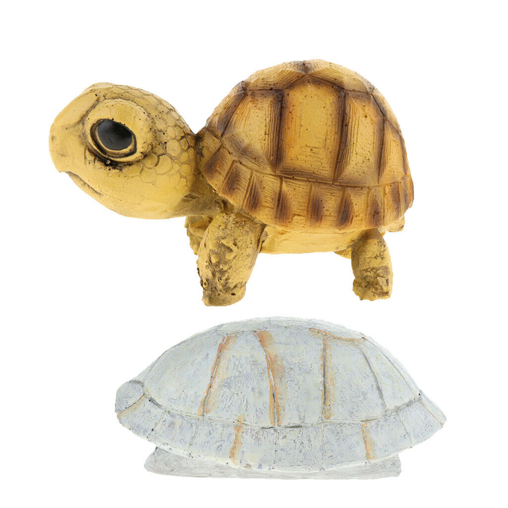 Reptile Hiding Cave Landscape Ornament +Aquarium Reptile Terrarium