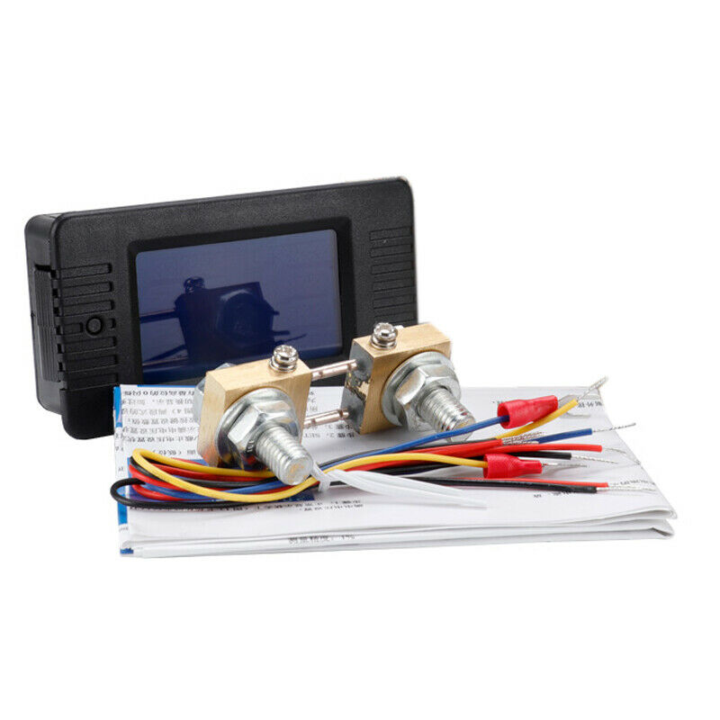 DC Battery Monitor Meter,LCD Display DC Battery Monitor Meter 0-200V VoltmeterF3
