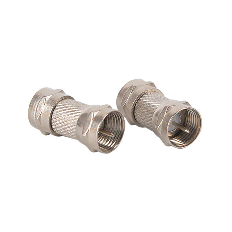 2pcs F type male plug connector socket to RF coax TV aerial female RF ada.l8