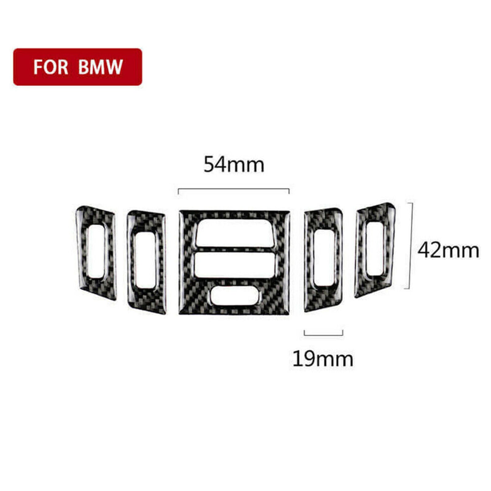Carbon Fiber Air Vent Outlet Cover Trim For BMW 3 Series E90 E92 E93 2005-2012