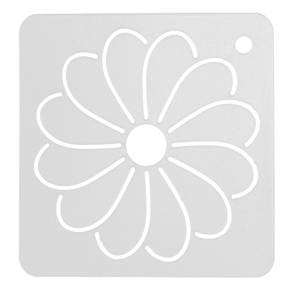2x Flower Design Embroidery Quilting Templates