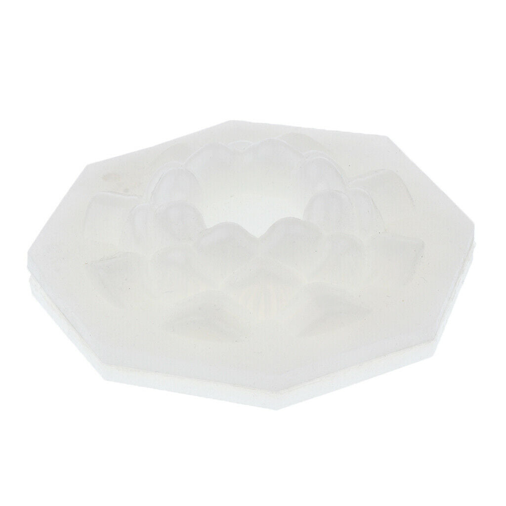 Lotus Flower Shape Candle Mould Soap Mold for DIY Candle Making 5.5x2.7cm