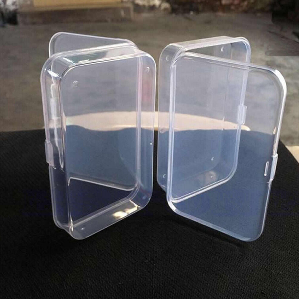 Clear Plastic Transparent With Lid Storage Box Collection Container Cas.l8