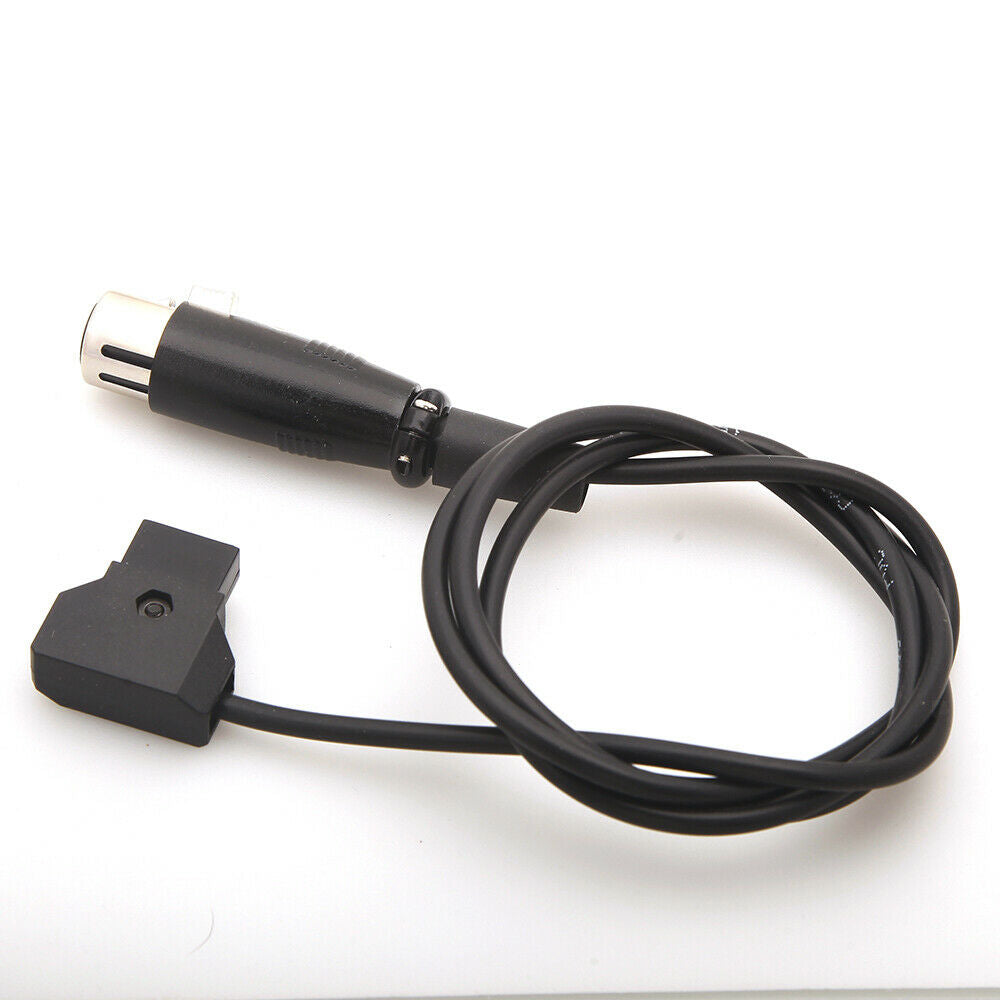 2Piece D-Tap Male to Female 4-Pin XLR Cable for Power Supply Battery 1Meter