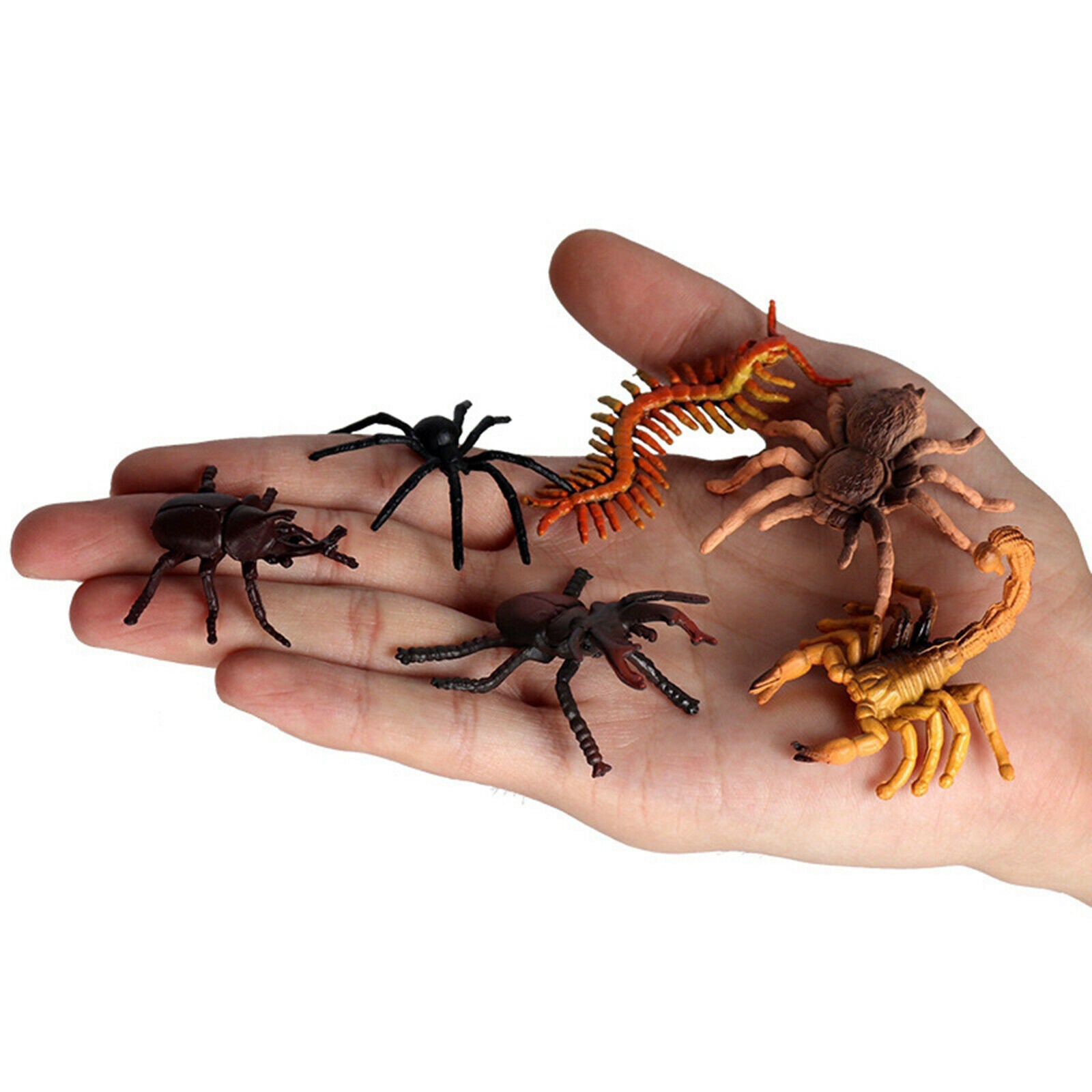 3X 12pcs Plastic Insect Figures Toys Bugs Mantis Scorpion Bee Jungle Decor