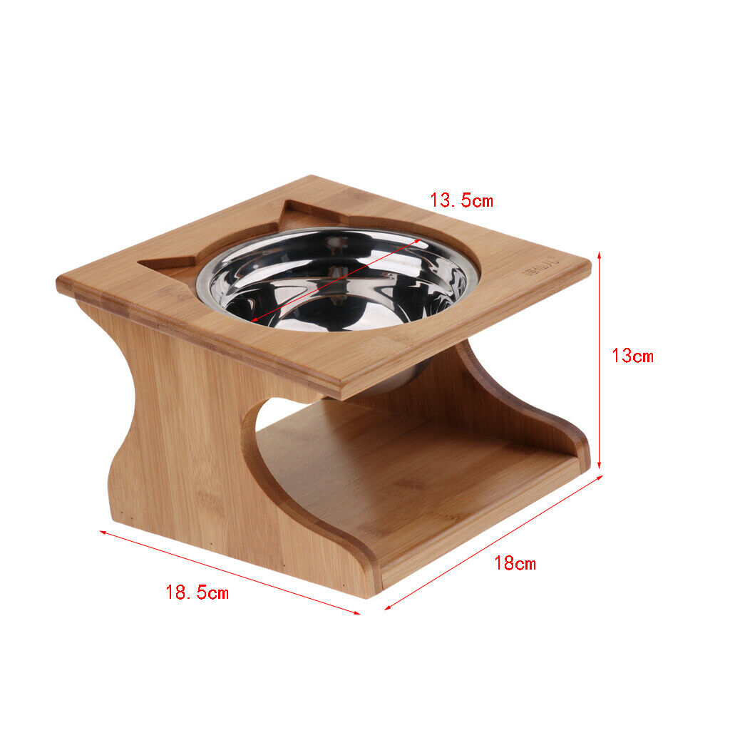Single Removable Nonslip Dog Food Bowl Pet Cat Kitten Food Water Feeding Dish
