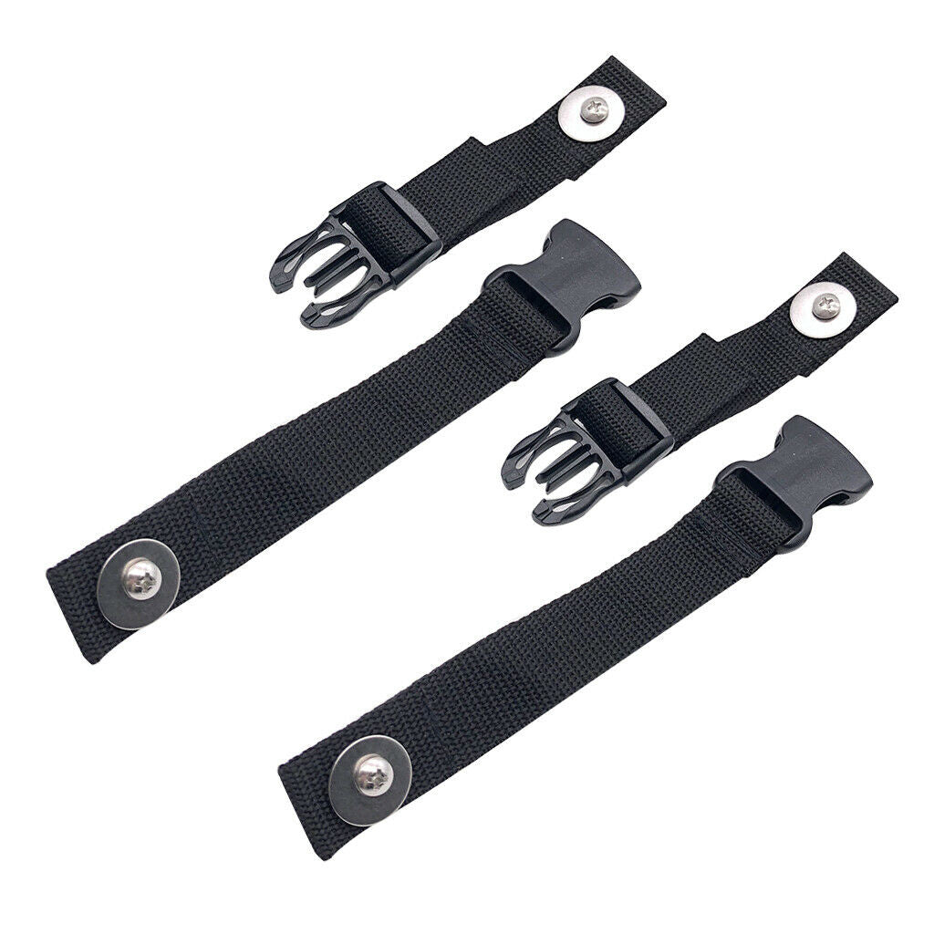 2pcs Kayak Center Console Lid Strap Webbing Holder with Quick-Release Buckle and