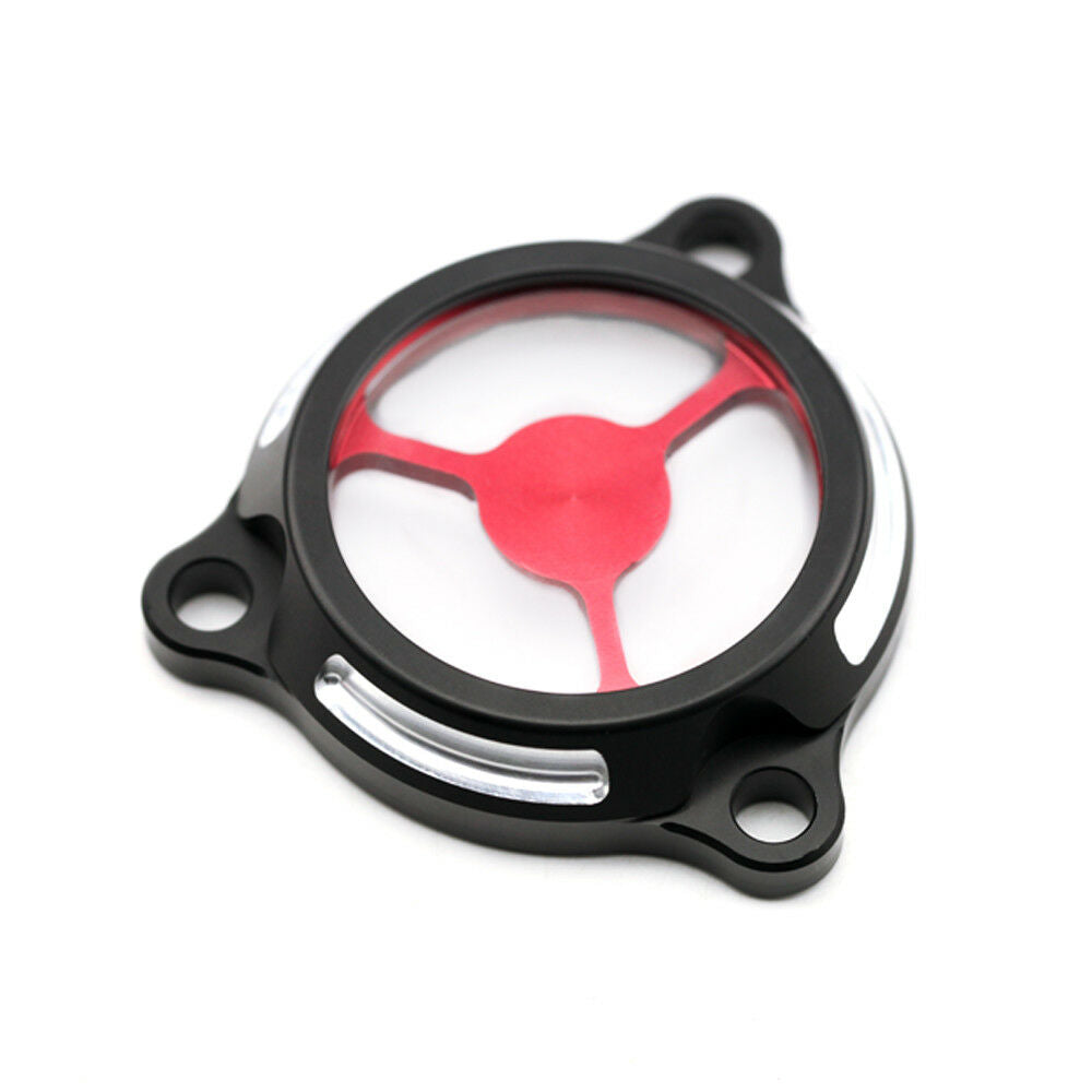 Red CNC Engine Oil Filter Cover Cap For SUZUKI DRZ400S/SM 2000-2021 Dirt Bike