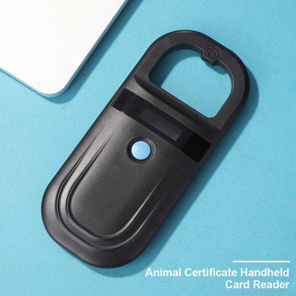 Animal Certificate Handheld Card Reader Pet ID Identification Chip Scanner