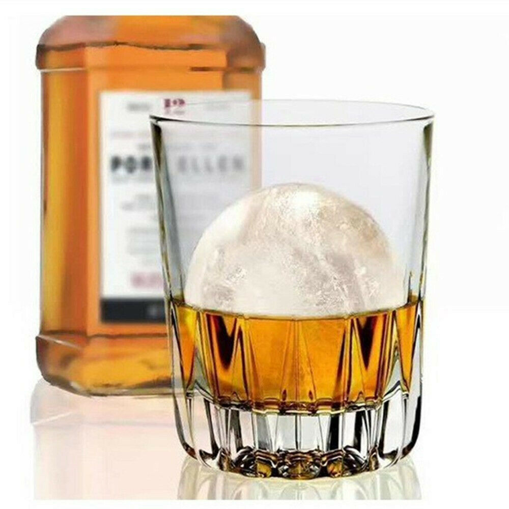 4 Large Ice Balls Maker Cube Tray Big Silicone Mold Sphere Whiskey Round Mould..