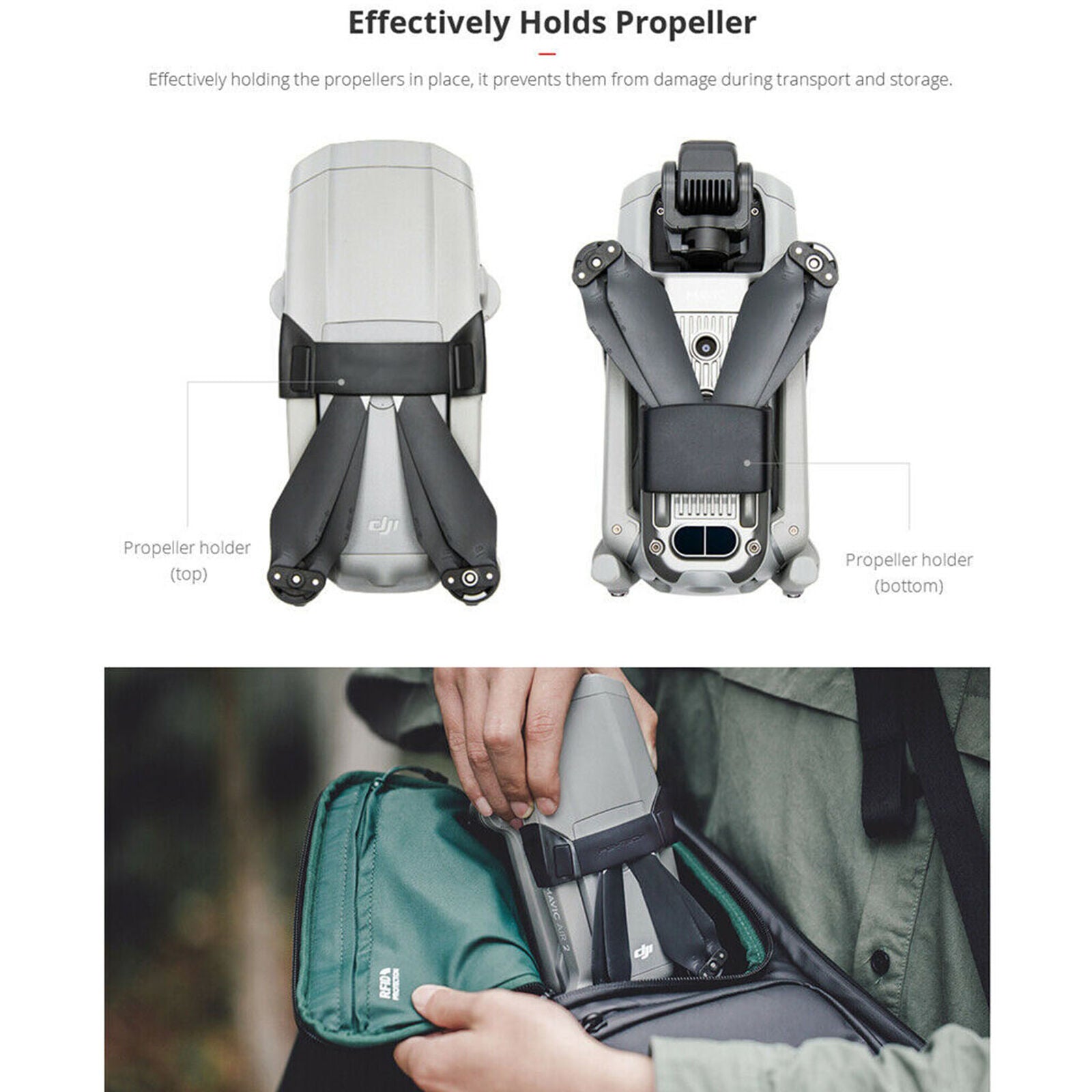 Propeller Fixed Holder Paddle Protective Clip for DJI Mavic Air 2 Drone