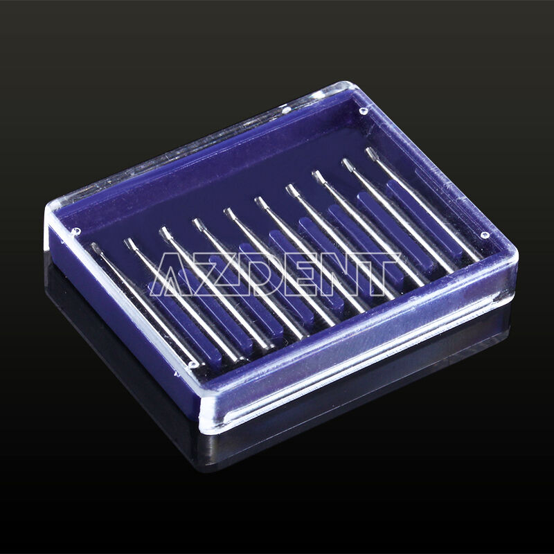 5 Kits Dental Carbide Tungsten Steel Burs Drill High Speed Pear-shaped FG330