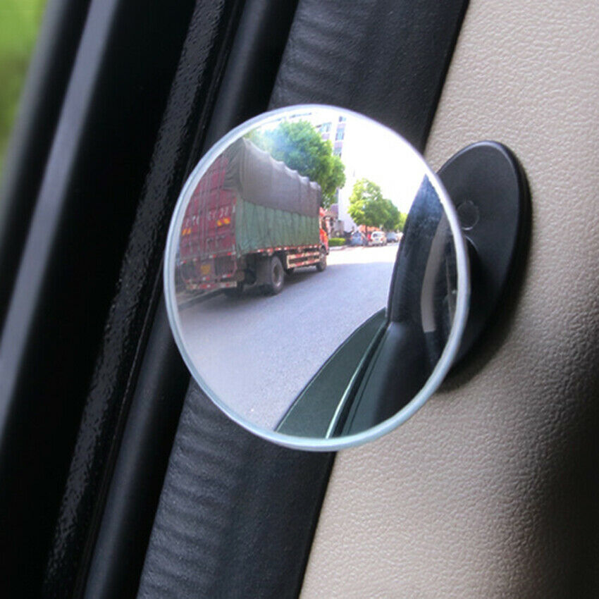 Car Rearview Blind Spot Wide Angle Rimless Mirror Rear View Convex Lens Miror