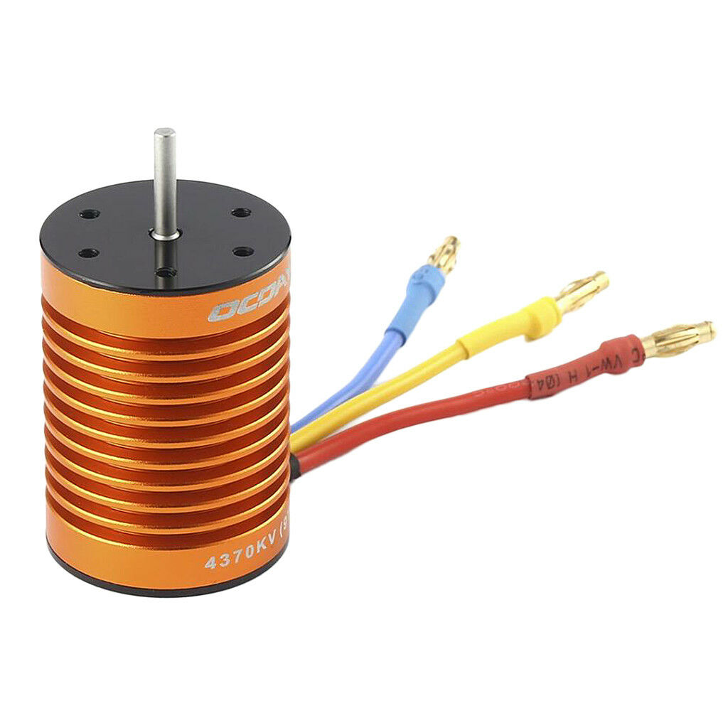 9T 4370KV Waterproof Brushless Motor for 1:10 RC Car Truck Boat Parts