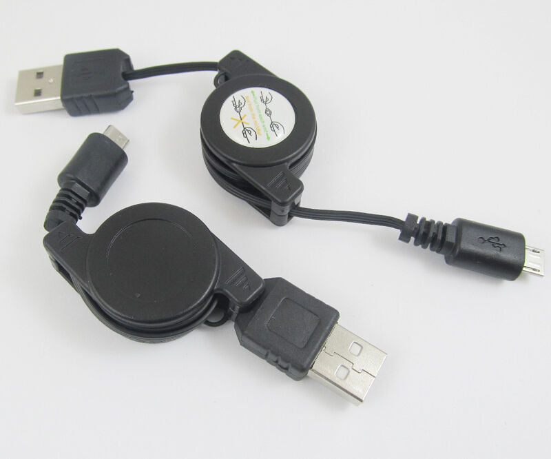 5 sets Retractable USB Male to Micro 5 Pin Male USB Charge Data Transfer Cables