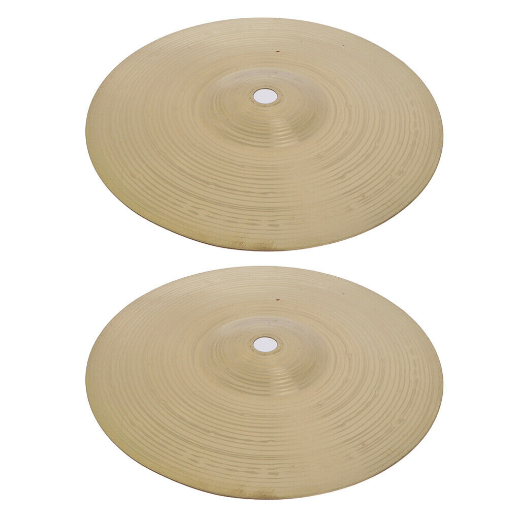 2 Pack Of Brass Alloy Splash Crash Cymbal Hi Hat Cymbals For Drum Set 8inch