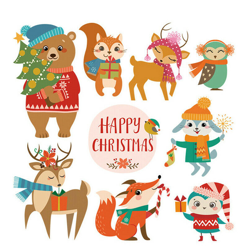 Christmas Patches Set Washable Heat Transfer Iron-on Patch DIY Accessory .l8