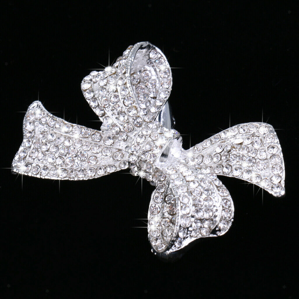 Wedding Bridal Diamante Crystal Bowknot