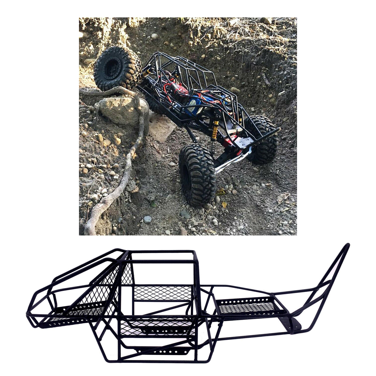 Iron RC Chassis Frame for Axial SCX10 1/10 Crawler Car DIY Parts Accessories