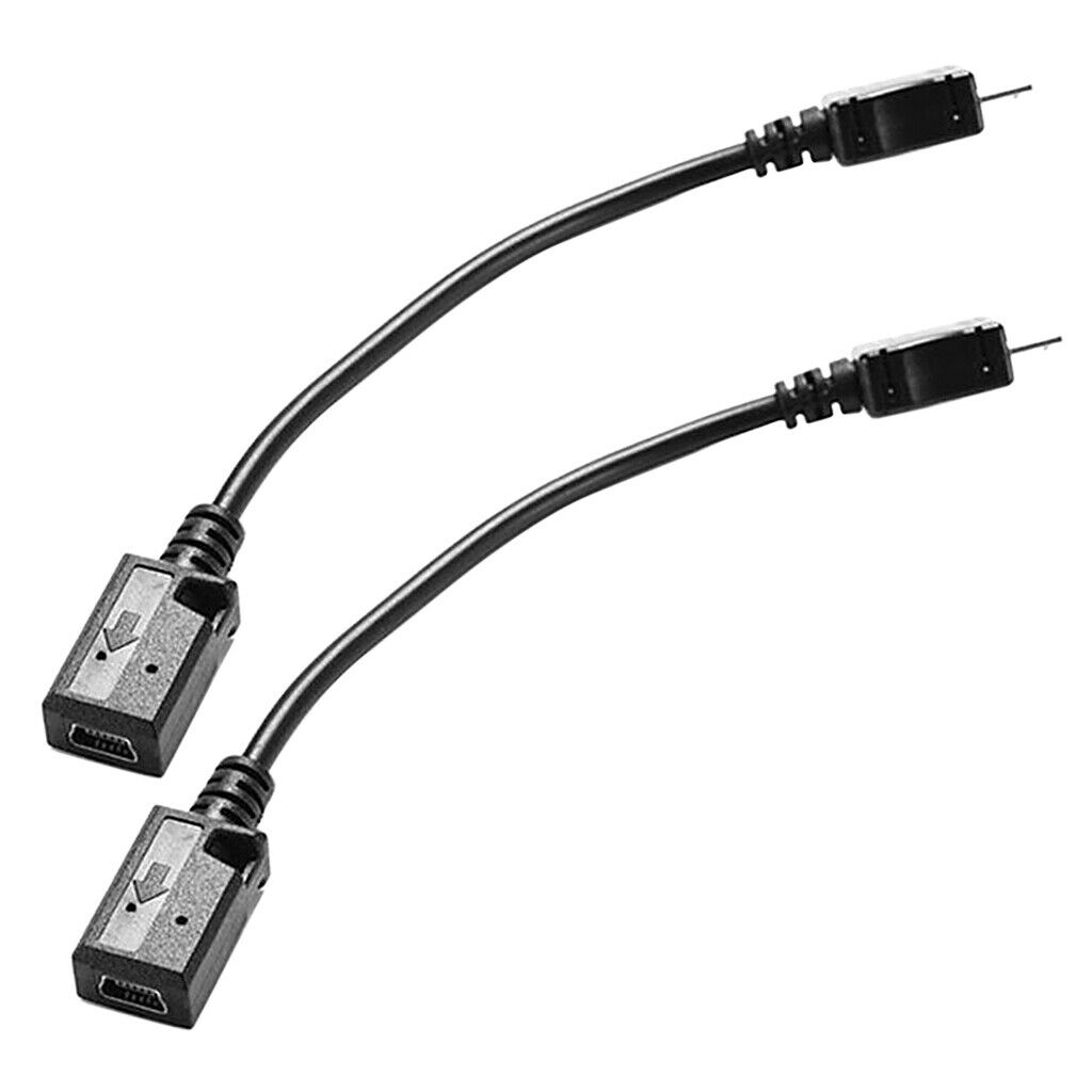 2x Mini USB Female to Micro USB Male Converter Adapter Cable Charging Data