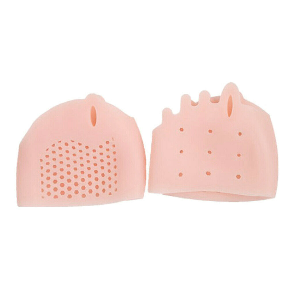 2x Silica Gel Hallux Valgus Corrector Orthotic Toe Separators Pad Foot Care