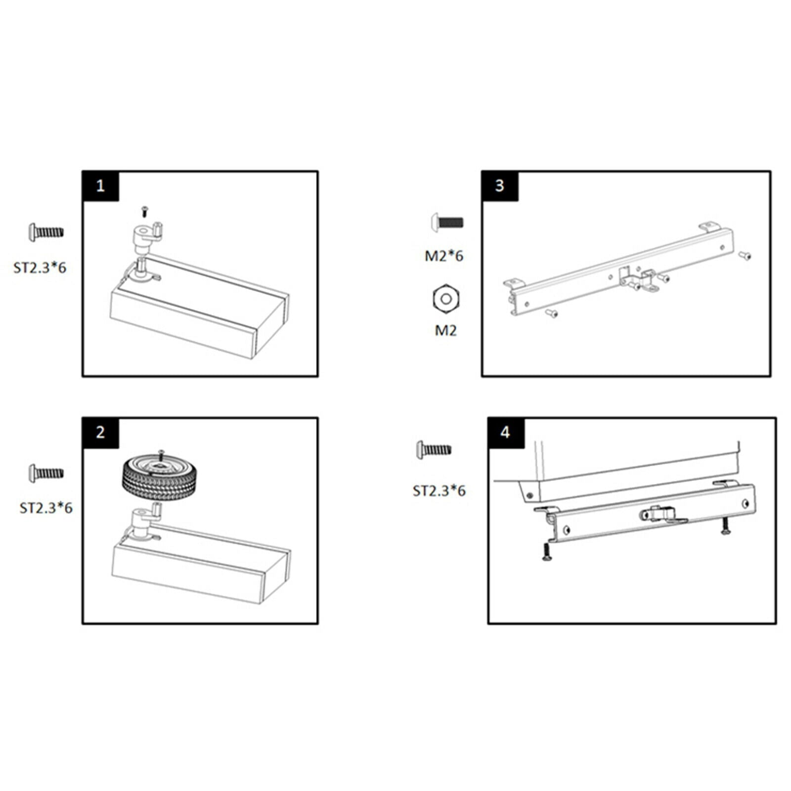 RC Rear Bumper with Trailer Buckle for WPL D12 On-Road RC Car Spare Parts