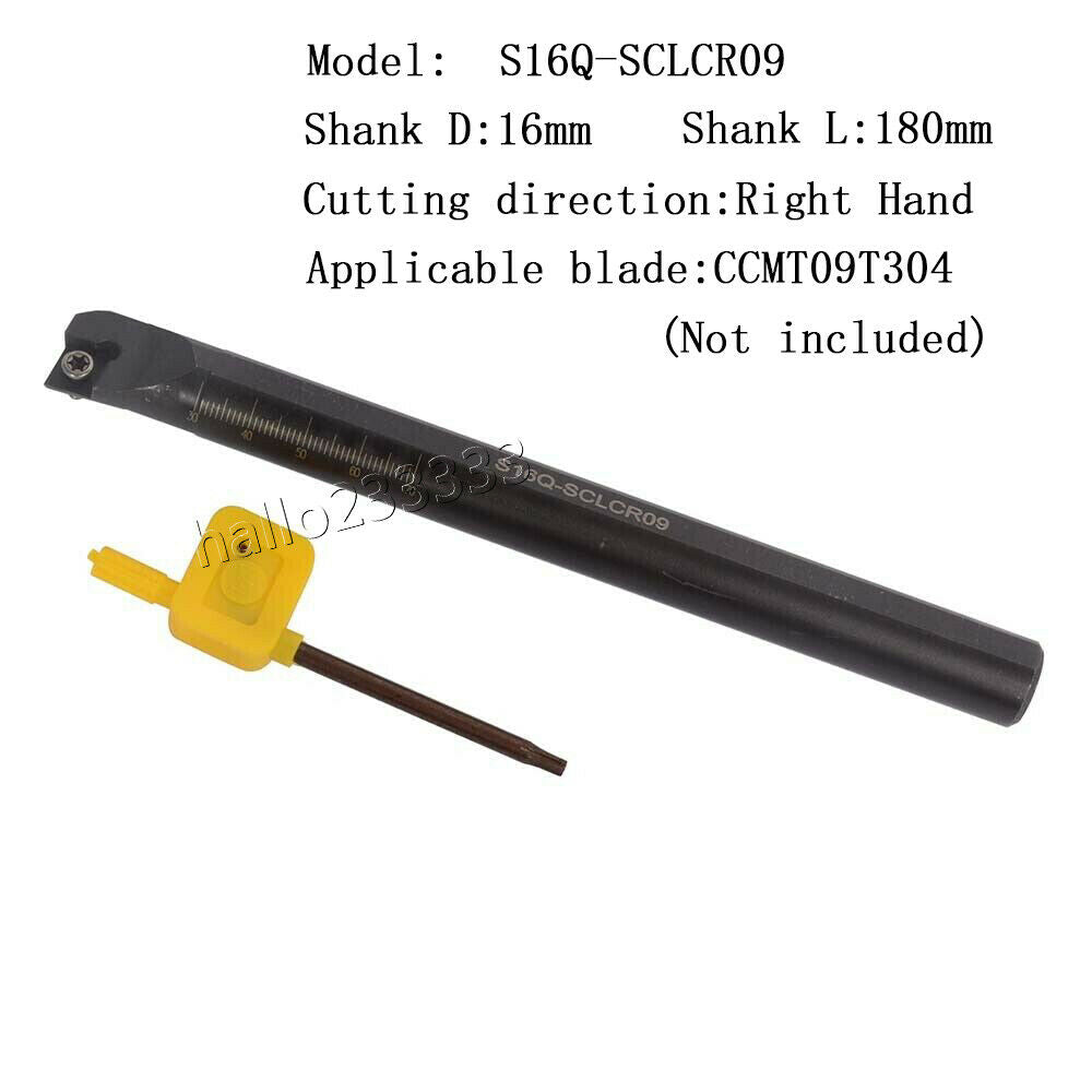 Right hand S16Q-SCLCR09 Internal Turning Tool Holder Boring Bar For CCMT09T3