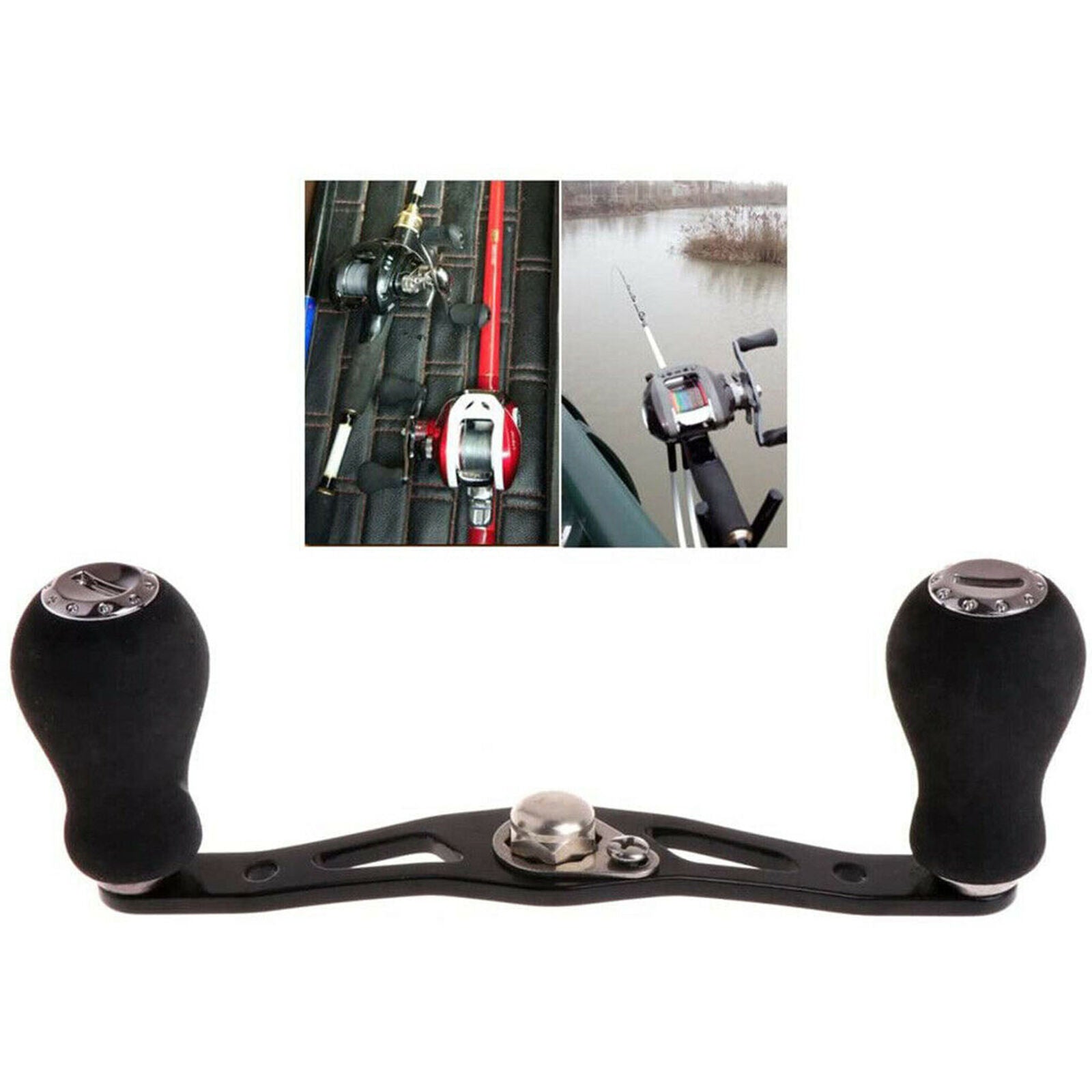 Black EVA Power Fishing Reel Handle Grip For Abu Garcia Daiwa Baitcasting Reel