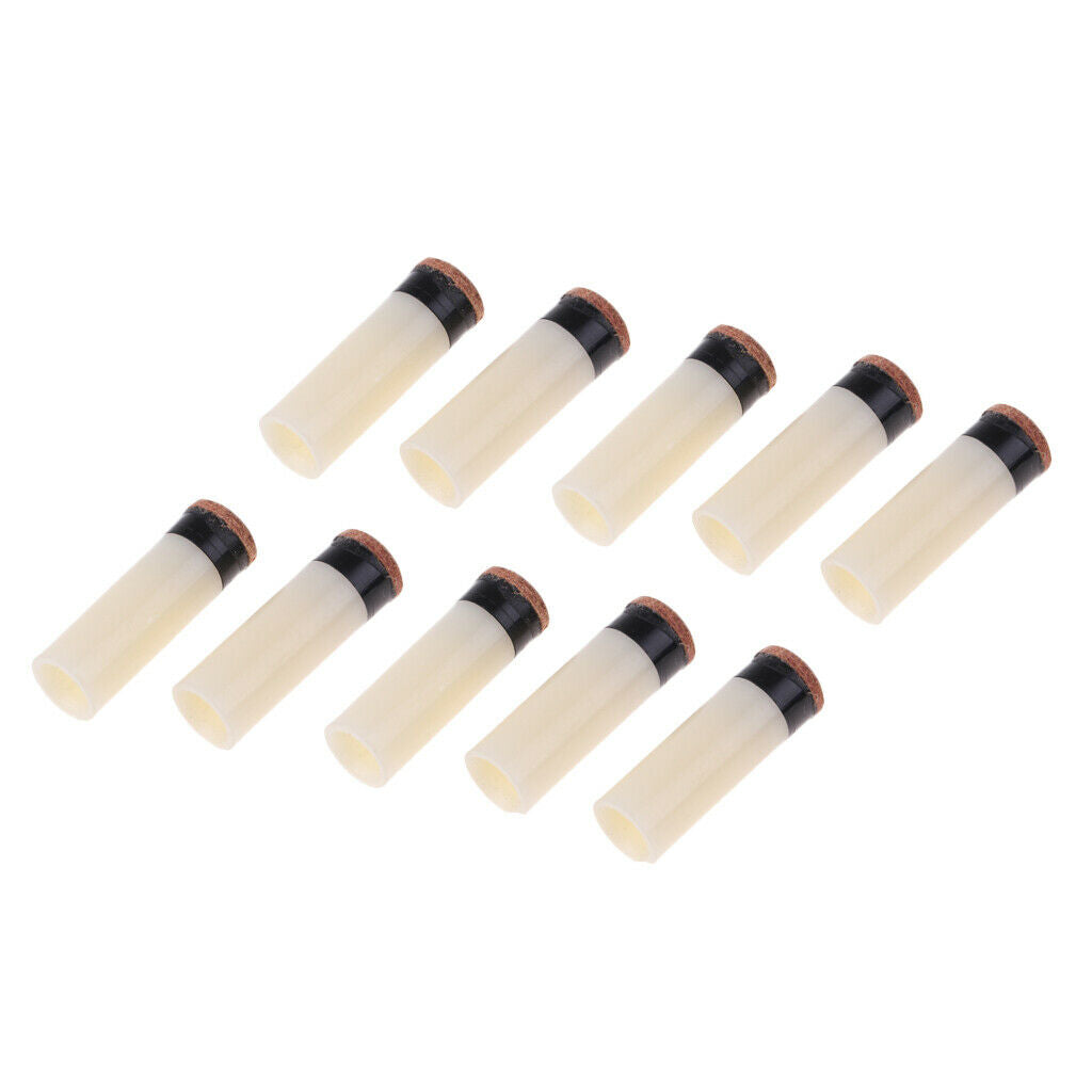 Premium Slip-on Pool Cue Tip Snooker Billiard Hard Tips 10pcs/Pack - 11 mm