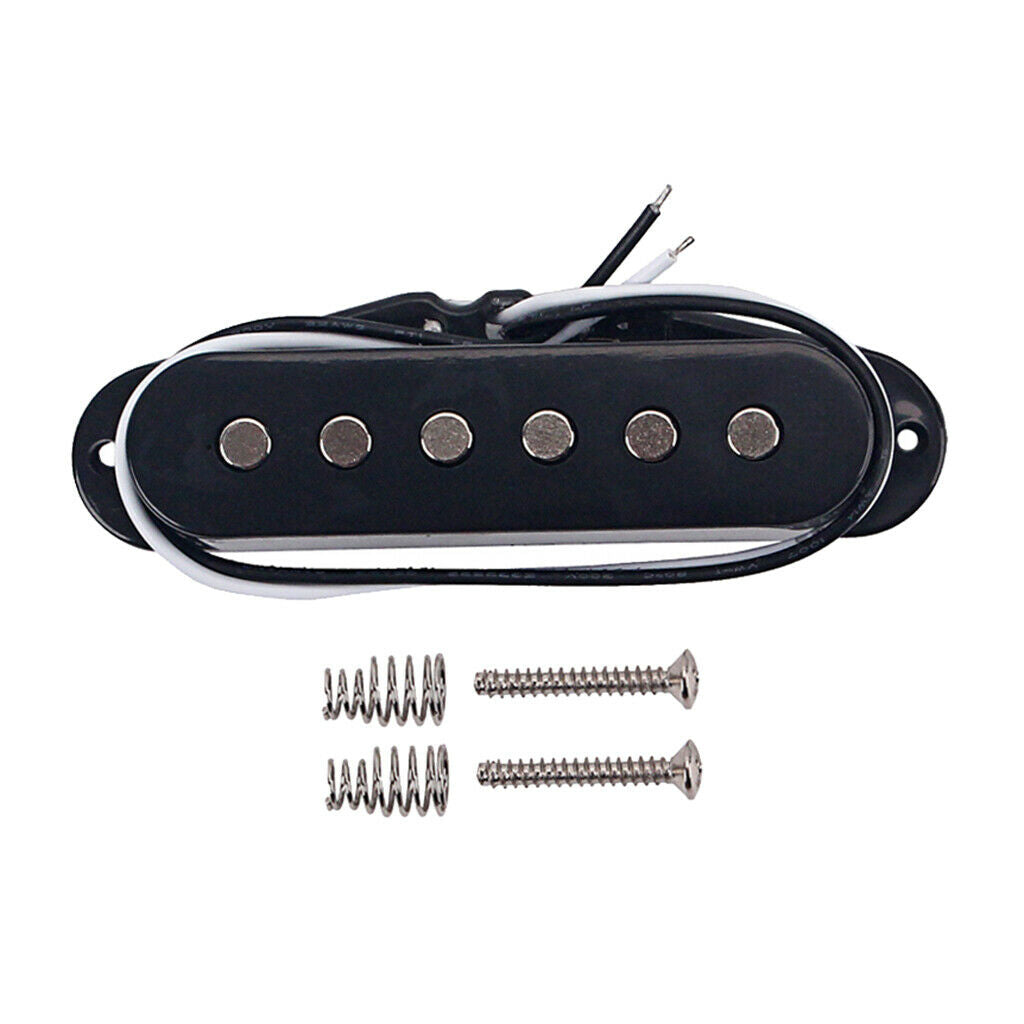 48mm Single Coil Neck Pickup for ST Style Electric Guitar Parts Accs Black
