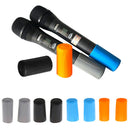 2 Pieces Microphone Battery   End Cover Slip Holder for Mic Parts Blue