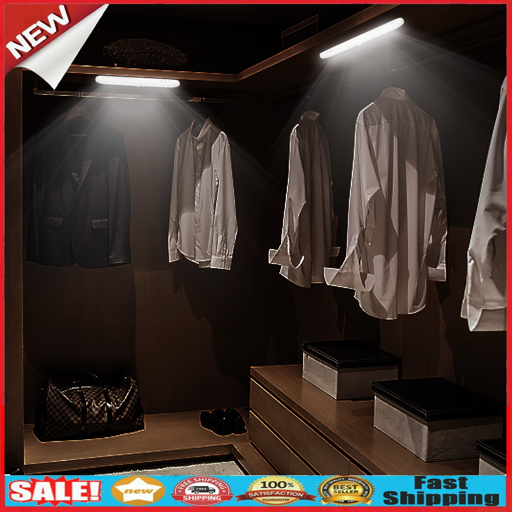 10LED PIR Motion Sensor Night Light Closet Under Cabinet Corridor Lights @