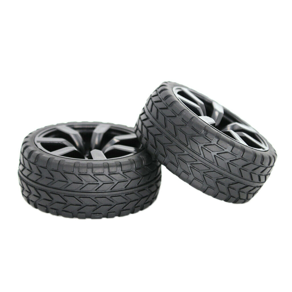 Rubber RC Tire 10 on road RC Tires for 1:10 Scale On-road Car Accessories