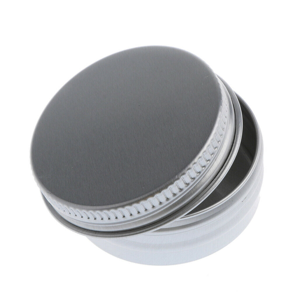 Metal Tins, Aluminum Round Containers with Screw Lids for Party Favors, Candle