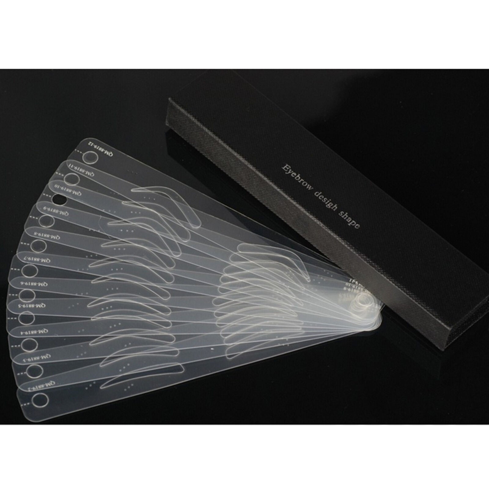 Eyebrow Template Head Straps 12pcs Different Magic Perfect Shape Design Kit AU